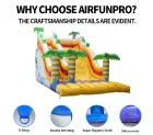AirFunPro Giant PVC Inflatable Bouncy Castle with Slide & Pool Commercial Rental for Events