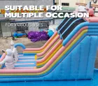 Giant PVC Inflatable Castle for Indoor/Outdoor Use Family & Children's Jumping Bed & Playhouse with Slide