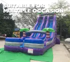 Giant Indoor/Outdoor PVC Inflatable Castle for Family & Children Jumping Bed & Playhouse with Slide for Playtime