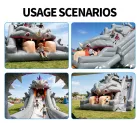 Dinosaur-Themed Inflatable Slide: Crafted with Care for Endless Family Fun