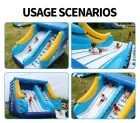 Cloud-Themed Inflatable Slide: Built with Care for Hours of Family Bonding and Play