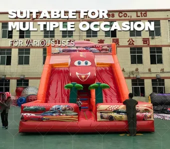 13.7m Lightning McQueen Dual-Lane Inflatable Slide