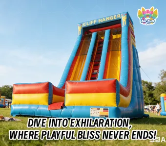 Safe & Thrilling Cliff Hanger Dual Slide: Perfect for Little Adventurers to Conquer!