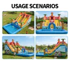 Jungle-Themed Inflatable Water Slide: Crafted for Joyful Family Playtime