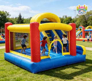 Commercial Amusement Park AirFunPro PVC Tarpaulin Eco-Friendly Inflatable Jumping Castle Kids Bounce House