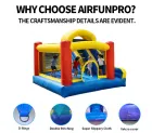 Commercial Amusement Park AirFunPro PVC Tarpaulin Eco-Friendly Inflatable Jumping Castle Kids Bounce House