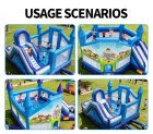 Eco-Friendly PVC Tarpaulin Bouncy Castle Outdoor Jump House Inflatable Bouncer for Kids