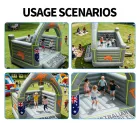 100% PVC Inflatable Bounce House Combo and Slide with Eco-Friendly Material Customizable Size for Party Rentals
