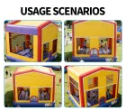 100% PVC Tarpaulin Eco-Friendly Inflatable Bounce House Combo and Slide with Customizable Size for Party Rentals