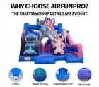 Inflatable Bouncy House with Slide Eco-Friendly PVC Material Customizable Size for Commercial Party Use