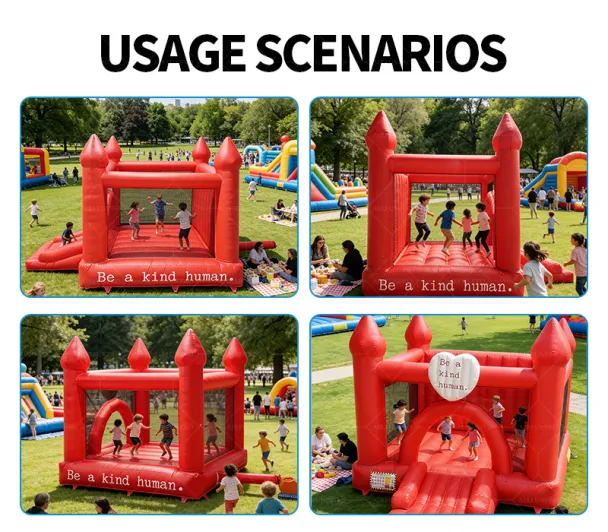 Small Exquisite Kids Air Inflatable Bouncer Bouncy Castle with Eco Friendly PVC Tarpaulin
