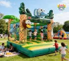 PVC Tarpaulin Inflatable Bounce House for Party Rentals Outdoor Use Customizable Size