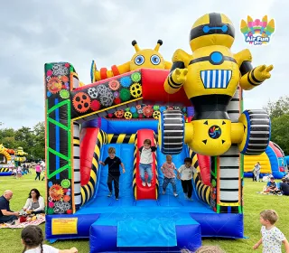 Inflatable Bouncy House & Castle-Eco-Friendly PVC Tarpaulin Customizable Size for Outdoor Party Rentals