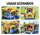 Inflatable Bouncy House & Castle-Eco-Friendly PVC Tarpaulin Customizable Size for Outdoor Party Rentals