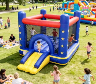 Hot Sale AirFunPro Commercial Inflatable Bounce House & Bouncy Castle with PVC Tarpaulin Eco-Friendly