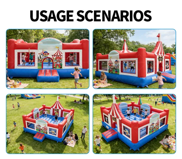 PVC Tarpaulin Castle Inflatable Bounce House Slide Jumper Combo-Eco-Friendly Customizable Size for Commercial Parties