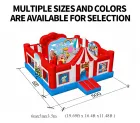 PVC Tarpaulin Castle Inflatable Bounce House Slide Jumper Combo-Eco-Friendly Customizable Size for Commercial Parties