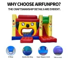 PVC Tarpaulin Castle Inflatable Bounce House with Slide Eco-Friendly Customizable Size for Parties & Commercial Use