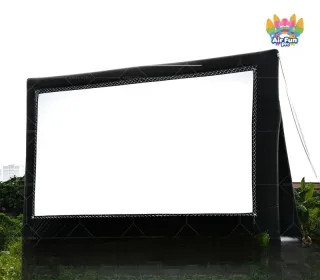 Portable Waterproof Inflatable Outdoor Projector Screen 8-10ft Cube Design Electric/USB Inflated for Drive-In Movie Theaters