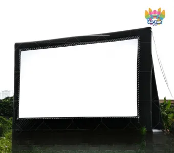 Portable Waterproof Inflatable Outdoor Projector Screen 8-10ft Cube Design Electric/USB Inflated for Drive-In Movie Theaters