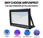 Portable Waterproof Inflatable Outdoor Projector Screen 8-10ft Cube Design Electric/USB Inflated for Drive-In Movie Theaters