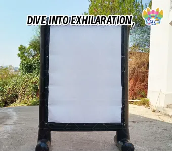 Outdoor Digital Waterproof Inflatable Projection Screen Portable Movie Screen for Event Use 8-10ft Dimensions