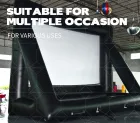 Giant PVC Inflatable Waterproof Cinema Screen 8-10ft Portable for Party Live Broadcast for Football Matches
