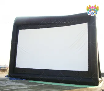Giant PVC Waterproof Inflatable Cinema Screen 8-10ft Dimensions Portable Outdoor Event Display for Live Sports for Matches