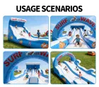 Blue Ocean Themed Inflatable Slide: Non-Stop Fun for Beach & Backyard Parties