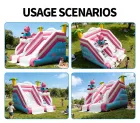 Custom Peppa Pig Dual-Lane Slide: 0.55mm Plato PVC, EN14960 Certified!