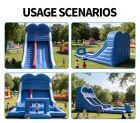 Ultimate Blue Inflatable Slide: The Perfect Summer Backyard Adventure!