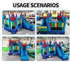 Custom Castle Inflatable Bounce House: 0.55mm Plato PVC, EN14960 Certified!