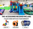 Custom Castle Inflatable Bounce House: 0.55mm Plato PVC, EN14960 Certified!