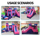 Pink Princess Castle Inflatable Bounce House with Slide: Live the Fairy Tale!