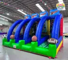 4 in 1 Inflatable Sports Games Basketball Soccer PVC Material for Commercial Outdoor Events Sports Parks Gardens Blower