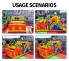 Custom Jungle Inflatable Obstacle Slide: 0.55mm Plato PVC, EN14960 Certified!