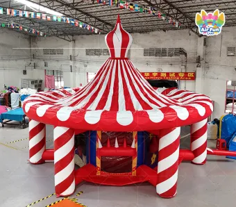 Circus Tent Inflatable Game: Ring Toss & Carnival Fun for All