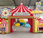 Customizable Carnival Welcome Inflatable Arch: Smiles Guaranteed for Every Guest
