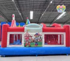 High Quality PVC Inflatable Castle Bouncy Jumping House Combo Slide for Kids-Sports Park & Garden Use