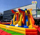 Colorful PVC Inflatable Bouncer Castle Combo with Slide Over 500kg Capacity for Backyard & Commercial Use-airfunpro