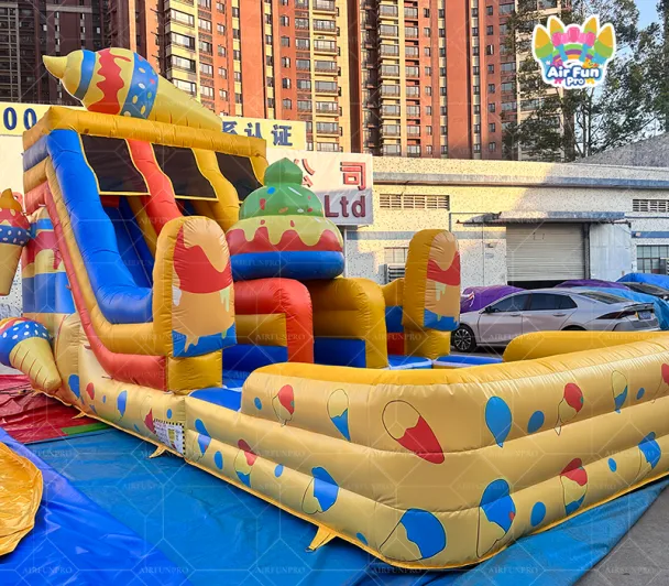 Small Size Colorful Inflatable Bouncer Slides Castillo Inflatable Bouncer Castle Combo for Backyard Trampoline Park Public Use