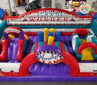 Factory-Accurate PVC Tarpaulin Eco-Friendly Inflatable Adventure Playground Bouncy Castle Theme Park for Fun Games