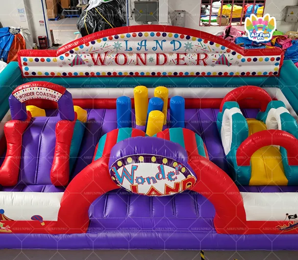 Factory-Accurate PVC Tarpaulin Eco-Friendly Inflatable Adventure Playground Bouncy Castle Theme Park for Fun Games