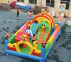 Customizable Large Inflatable Theme Park Obstacle Course & Jumping Castle for Kids PVC Tarpaulin Eco-Friendly