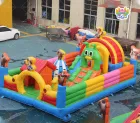 Customizable Large Inflatable Theme Park Obstacle Course & Jumping Castle for Kids PVC Tarpaulin Eco-Friendly