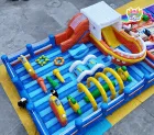 Customizable Large Inflatable Theme Park Obstacle Course & Jumping Castle with PVC Tarpaulin Eco-Friendly for Parks