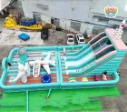 Customizable Size Large Inflatable Theme Park Obstacle Course Jumping Castle-Eco-Friendly PVC Material for Parties