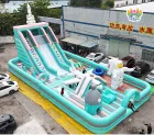 Customizable Size Large Inflatable Theme Park Obstacle Course Jumping Castle-Eco-Friendly PVC Material for Parties