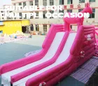 Giant Pink Animal Themed Water Slide: The Ultimate Summer Splash!