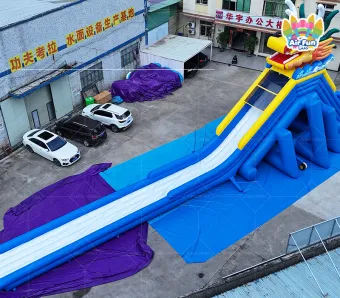 0.55mm Plato PVC, EN14960 Certified Custom Inflatable Chinese Dragon Slide